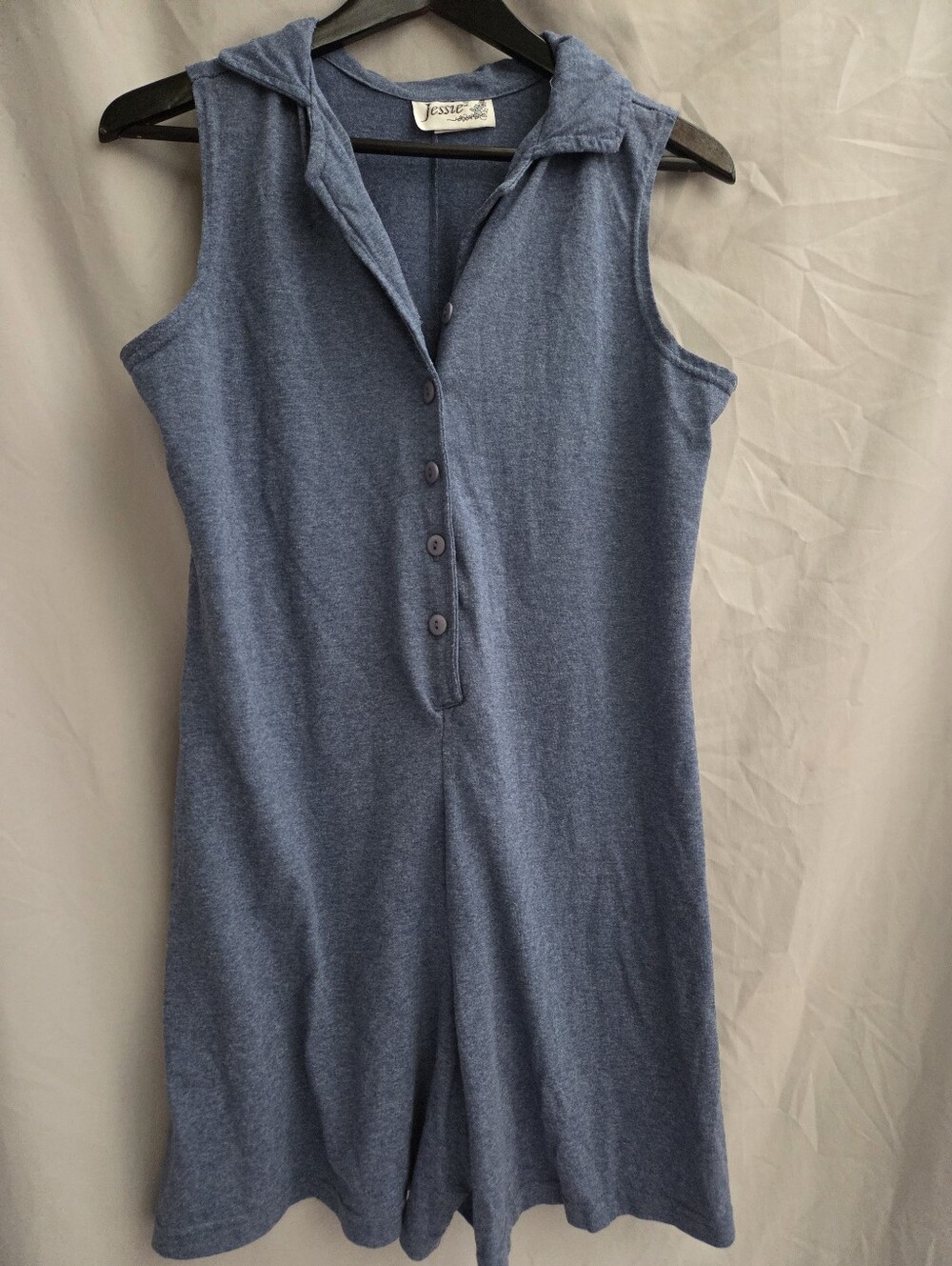 Jesse Sleeveless Button-Up Romper